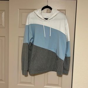 White, Blue & Grey Sweater